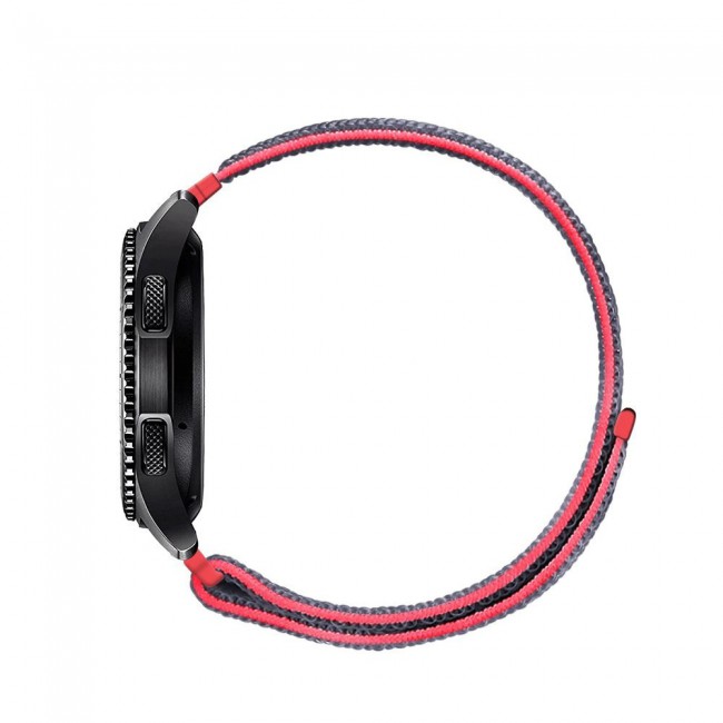 Samsung Galaxy Watch Active and Active 2 40-44mm Nylon Sport Loop Band 20mm - Electric Pink