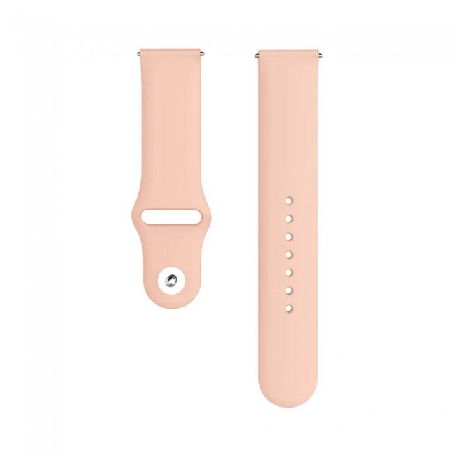 Samsung Galaxy Watch Active and Active 2 Sport Silicone Band 20mm 40-44mm Henlein Series by Margoun - Light Pink