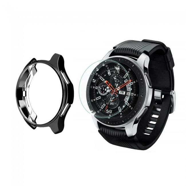 Samsung Gear S3 Frontier S3 Classic 2Pack Screen Protector and Black TPU Cover by Margoun