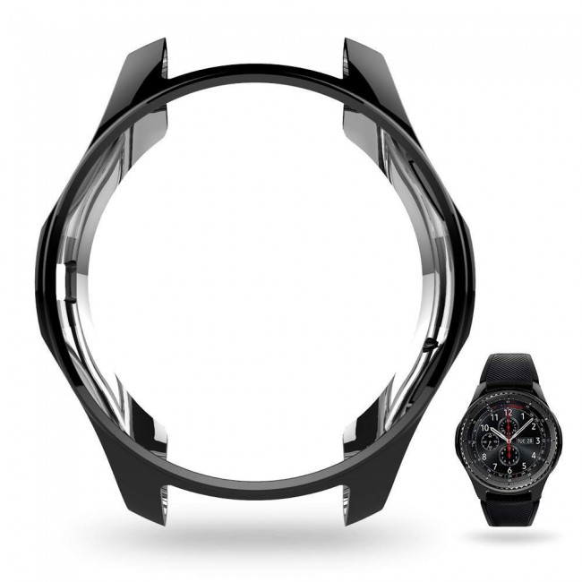 Samsung Gear S3 Frontier S3 Classic 2Pack Screen Protector and Black TPU Cover by Margoun