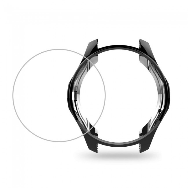Samsung Gear S3 Frontier S3 Classic 2Pack Screen Protector and Black TPU Cover by Margoun