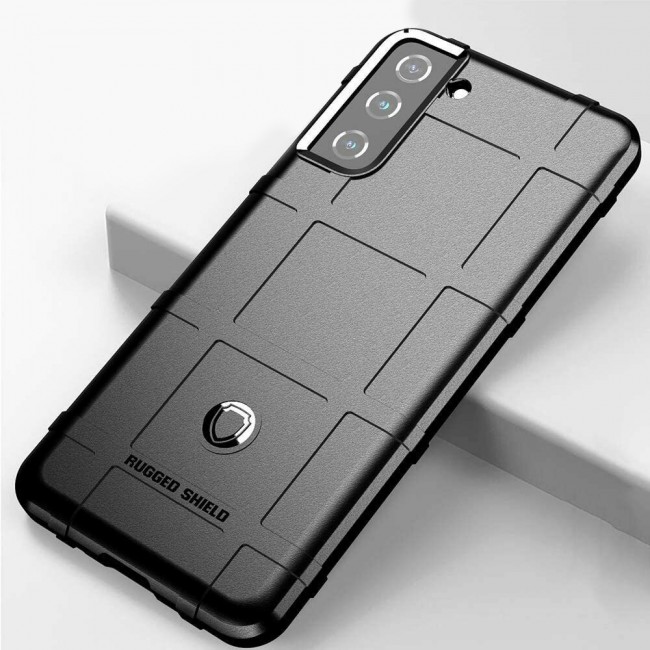 Samsung Galaxy S21 Rugged Shield Case By Margoun - Black 