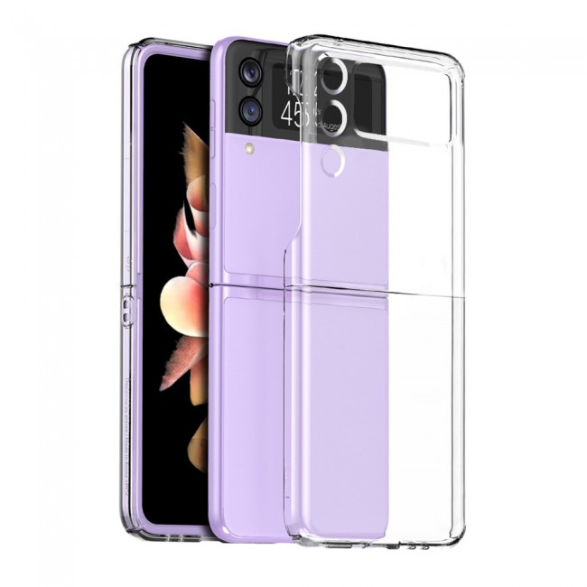 Samsung Z Flip 3 5G Clear TPU Soft Cover with Hard Edges Proguard Case by Margoun
