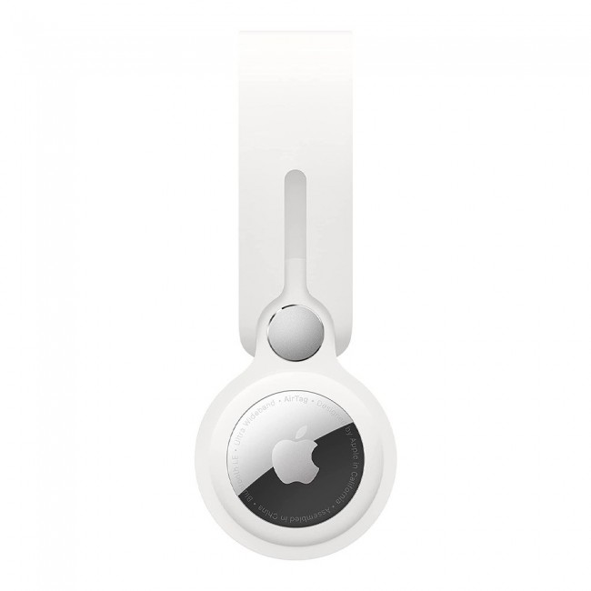 Margoun Silicone AirTag Loop for Apple AirTag – White