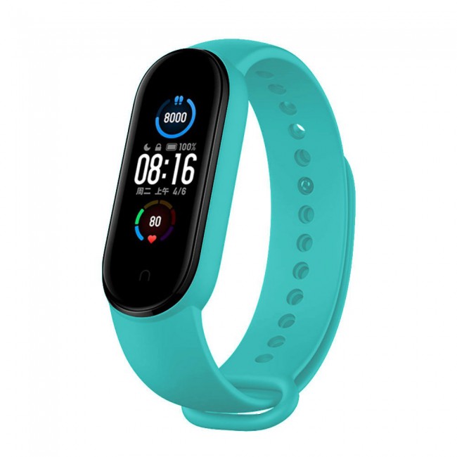 Silicone Band and USB Charger Cable Adapter for Xiaomi Mi Band 5 - M01-M05