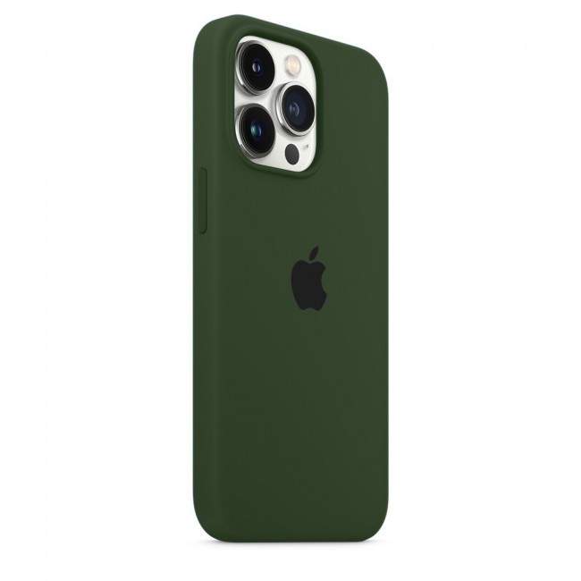 Margoun Silicone Case Cover for Apple iPhone 13 Pro Max - Dark Olive Green