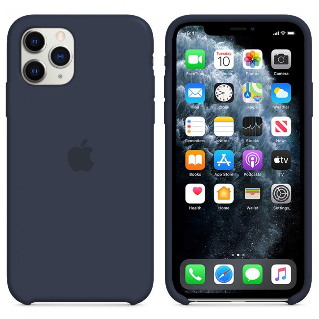 Margoun Silicone Case Cover for Apple iphone 11 Pro Max - Midnight Blue