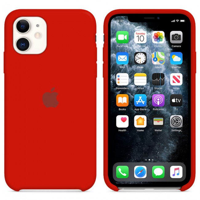 Margoun Silicone Case Cover for Apple iPhone 11 - Red
