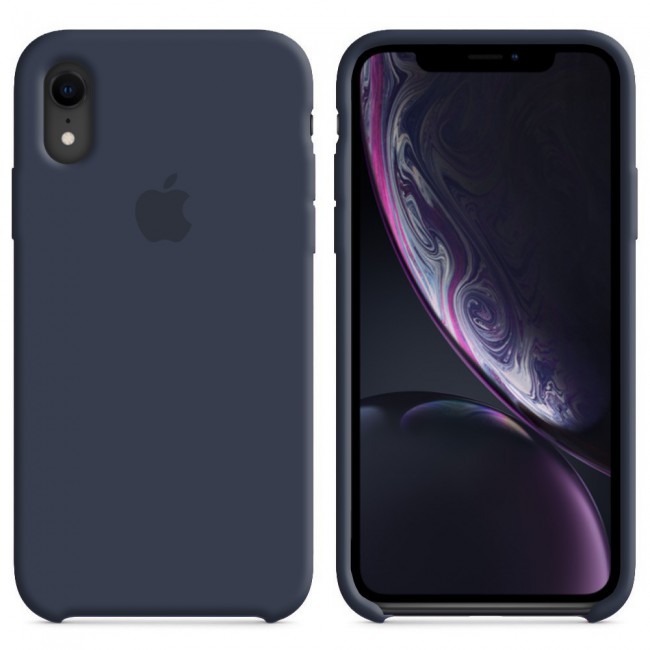 Silicone Protective Case Cover for Apple iPhone XR - Midnight Blue