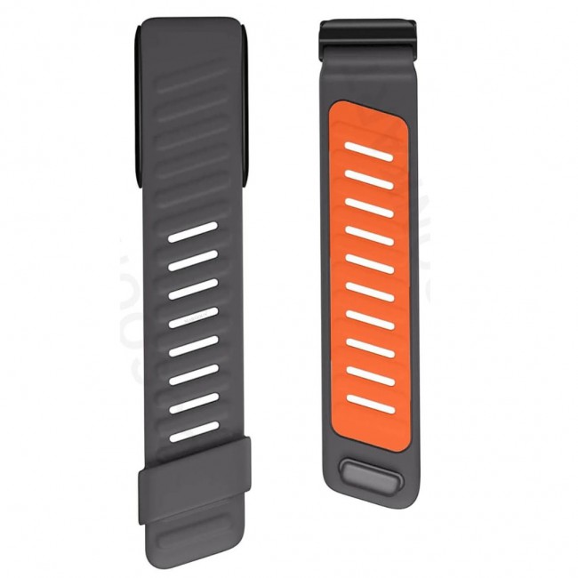 MARGOUN Sport Band for Whoop 4.0, Breathable Adjustable Wristband, Water Proof, Replacement Strap, Soft, Comfort, Durability, Easy to Use - Grey Orange