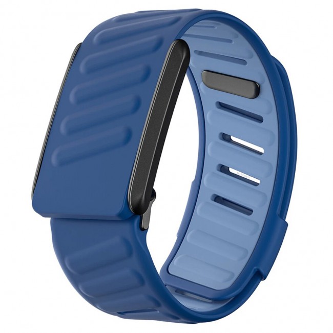MARGOUN Silicone Sports Band Strap Compatible with Whoop 5.0 /MG,One, Peak &amp; Life Devices, ECG Compatiblity, for Men Women, Breathable Adjustable Waterproof Replacement Wristband - Blue