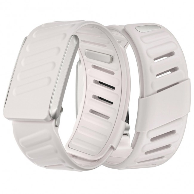 MARGOUN Silicone Sports Band Strap Compatible with Whoop 5.0 /MG,One, Peak &amp; Life Devices, ECG Compatiblity, for Men Women, Breathable Adjustable Waterproof Replacement Wristband - Starlight
