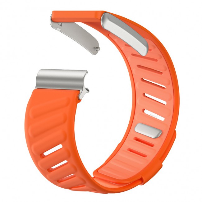 MARGOUN Silicone Sports Band Strap Compatible with Whoop 5.0 /MG,One, Peak &amp; Life Devices, ECG Compatiblity, for Men Women, Breathable Adjustable Waterproof Replacement Wristband - Orange