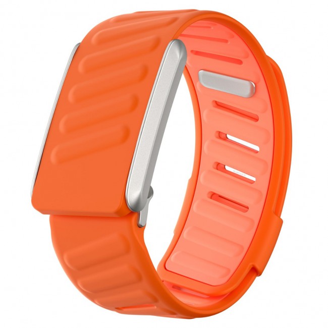 MARGOUN Silicone Sports Band Strap Compatible with Whoop 5.0 /MG,One, Peak &amp; Life Devices, ECG Compatiblity, for Men Women, Breathable Adjustable Waterproof Replacement Wristband - Orange