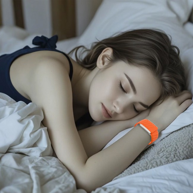 MARGOUN Sport Band for Whoop 4.0, Breathable Adjustable Wristband, Water Proof, Replacement Strap, Soft, Comfort, Durability, Easy to Use - Orange