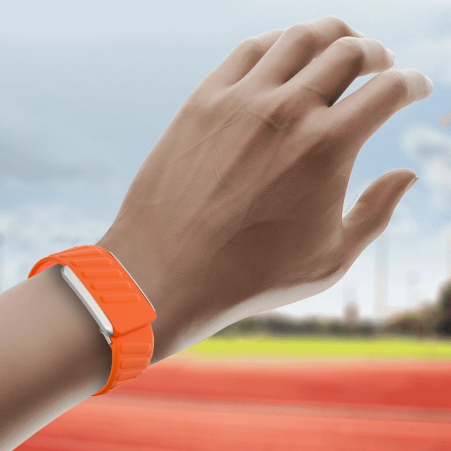 MARGOUN Sport Band for Whoop 4.0, Breathable Adjustable Wristband, Water Proof, Replacement Strap, Soft, Comfort, Durability, Easy to Use - Orange