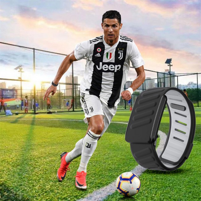 MARGOUN Silicone Sports Band Strap Compatible with Whoop 5.0 /MG,One, Peak &amp; Life Devices, ECG Compatiblity, for Men Women, Breathable Adjustable Waterproof Replacement Wristband - Black