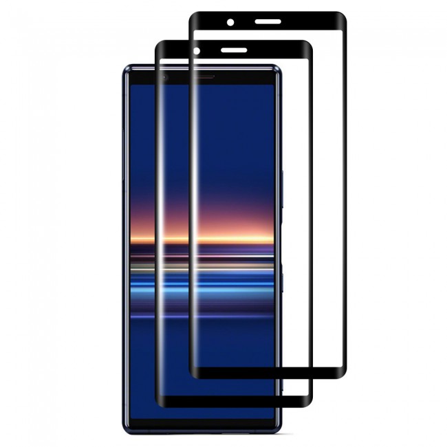 Sony Xperia 10 2 Side Glue 9D Screen Protector 2-Pack Super Shieldz by Margoun