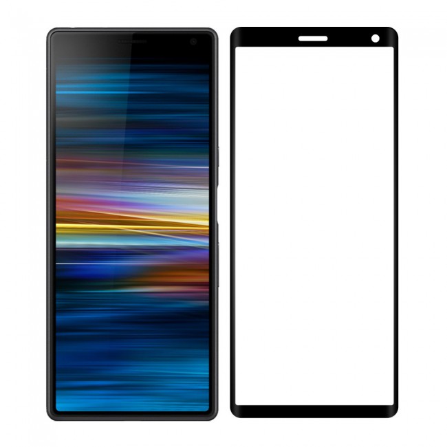 Sony Xperia 10 Glass 9D Tempered Screen Protector Ultimate by Margoun - Side Glue