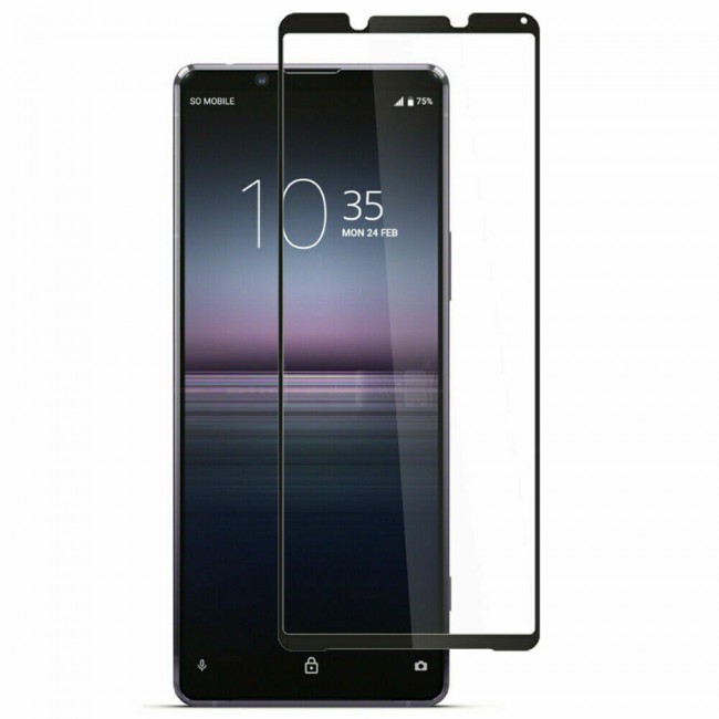 Sony Xperia 10 iii Glass 3D Tempered Grand Shieldz Margoun - Black Frame