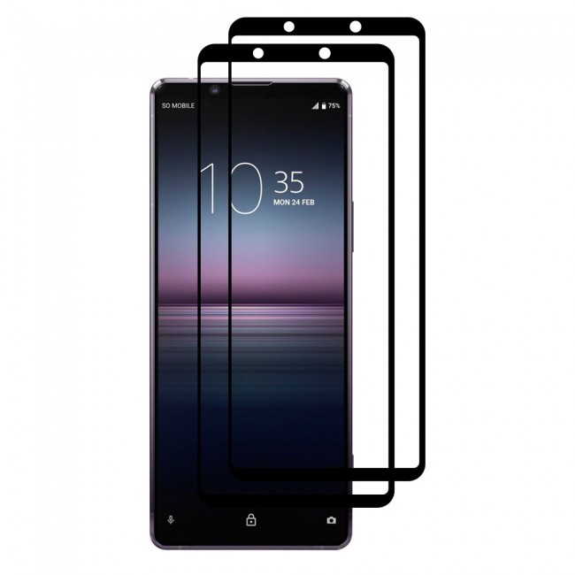 Sony Xperia 1 2 Side Glue 9D Screen Protector Super Shieldz by Margoun - 2-Pack
