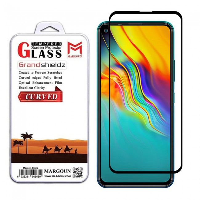 Tecno Smart 5 Full Glue 3D Tempered Glass Screen Protector Grand Shieldz by Margoun