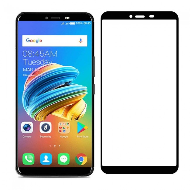 Tecno Spark 2 K7 Full Glue 3D Tempered Glass Screen Protector Grand Shieldz by Margoun