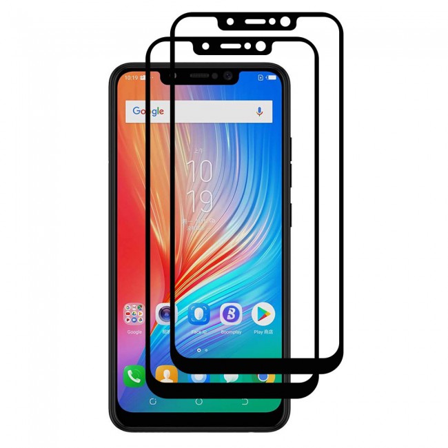 Tecno Spark 3 KB7 Full Glue 3D Tempered Screen Protector 2Pack Super Shieldz Margoun