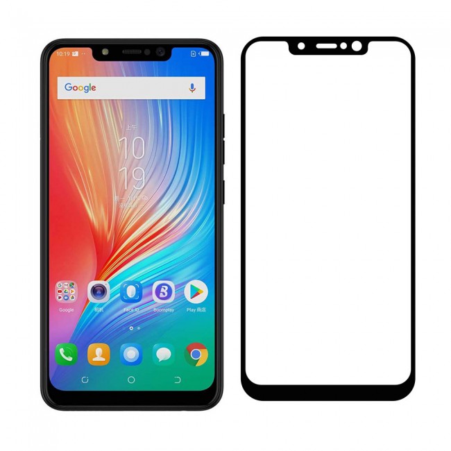 Tecno Spark 3 KB7 Full Glue 3D Tempered Glass Screen Protector Ultimate Margoun