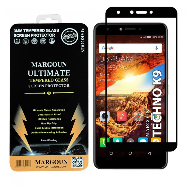 Tecno Spark Plus K9 Full Glue 3D Tempered Screen Protector Ultimate Margoun