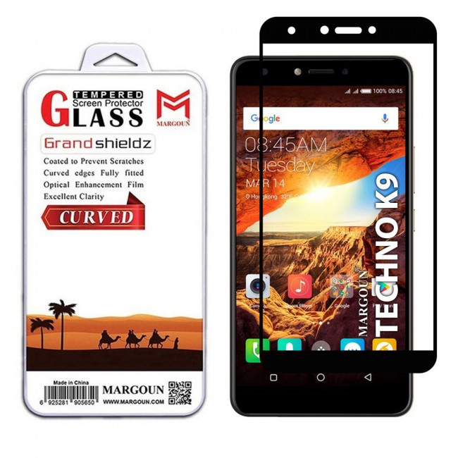 Tecno Spark Plus K9 Full Glue 3D Tempered Screen Protector Grand Shieldz by Margoun