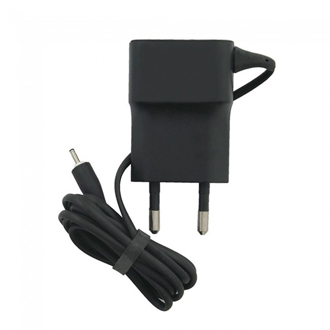 Margoun Thin Pin AC-11E (2mm) Charger with EU 2-Pin Plug for Nokia Phones - Black
