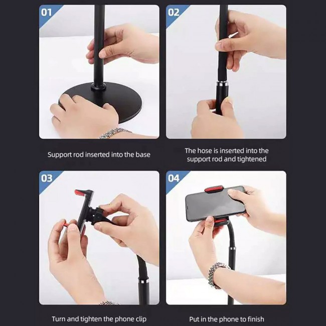 Universal Vocal Stent Bracket Lazy Desktop Phone ane Tablet Holder