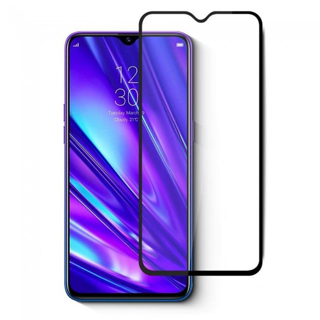 Vivo Y20i Full Glue 3D Tempered Glass Screen Protector Grand Shieldz Margoun – Black Edge