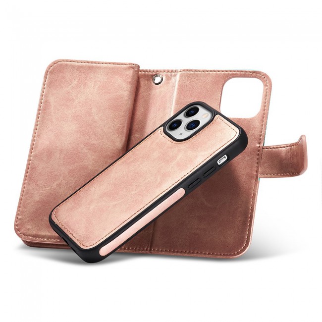 Wallet PU Leather Flip Case for iPhone 12 Pro Max - Gold Green