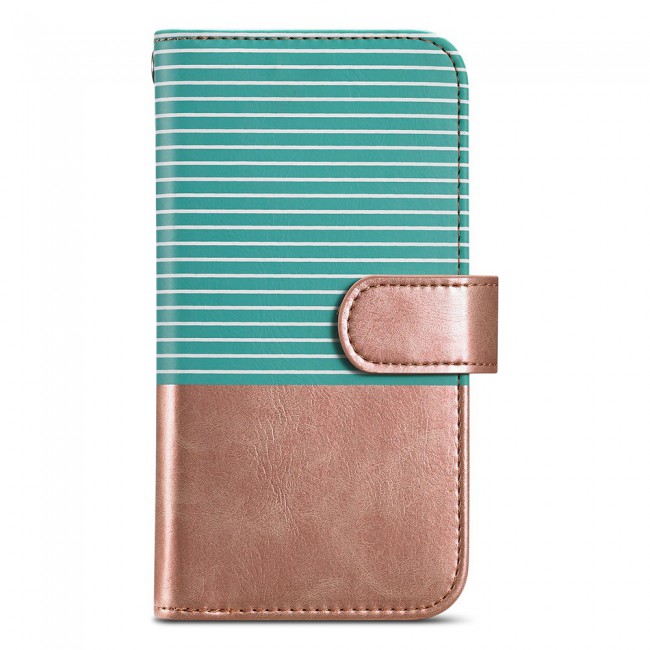 Wallet PU Leather Flip Case for iPhone 12 Pro Max - Gold Green