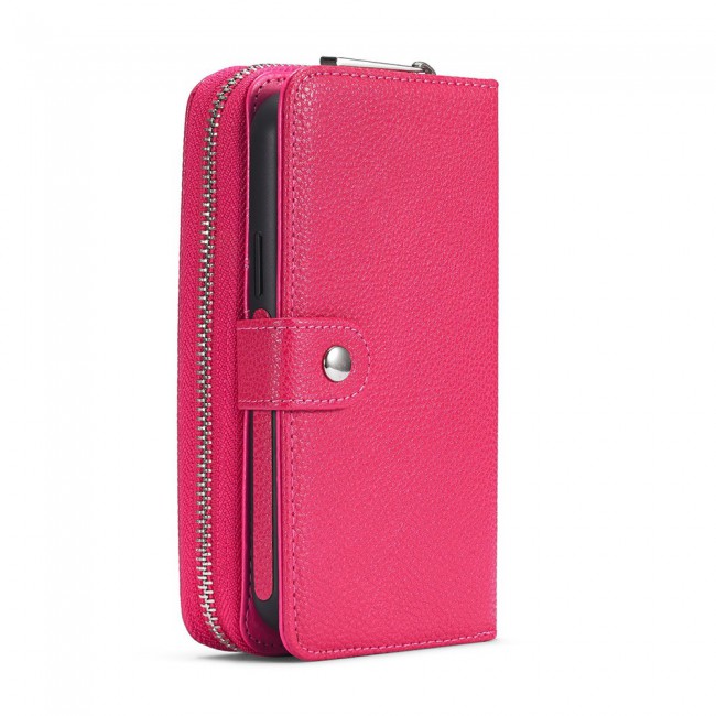 Wallet PU Leather Flip Case for iPhone 12 and 12 Pro - Pink