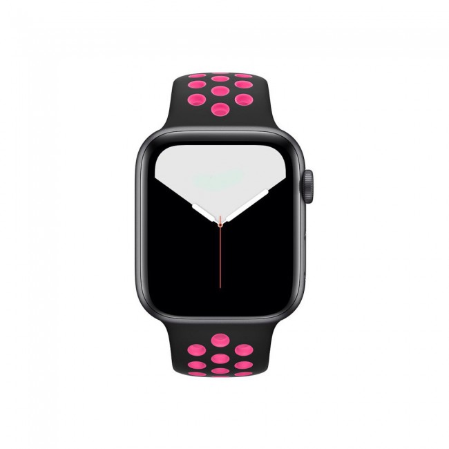 Apple Watch Band 38-40-41mm Silicone Nike Design Strap Henlein Series by Margoun - Black Rose