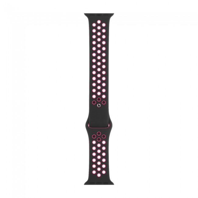 Apple Watch Band 38-40-41mm Silicone Nike Design Strap Henlein Series by Margoun - Black Rose