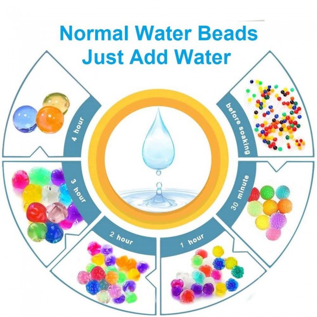 Water Beads Jelly Water Balls 500Pcs 16.5 grams - Multicolor