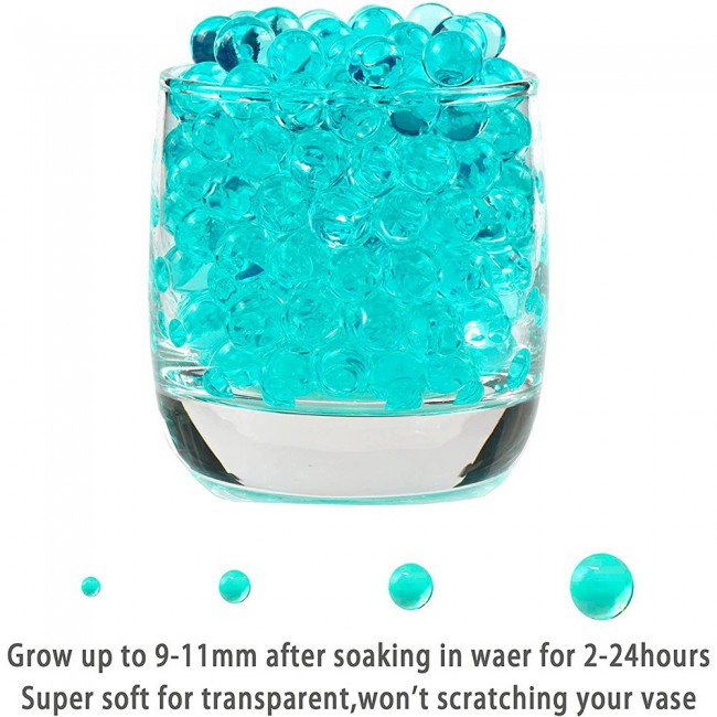 Water Beads Jelly Water Balls 1000Pcs 33 grams - Turquoise