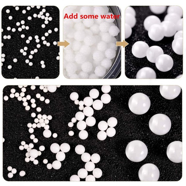 Water Beads Jelly Water Balls 500Pcs 16.5 grams - White