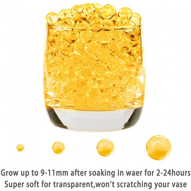 Water Beads Jelly Water Balls 1000Pcs 33 grams - Orange
