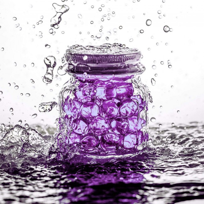 Water Beads Jelly Water Balls 500Pcs 16.5 grams - Purple