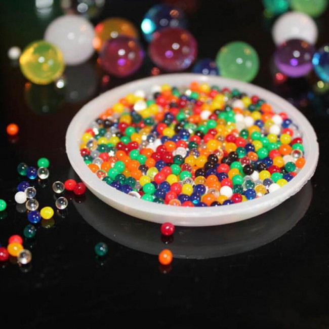 Water Beads Jelly Water Balls 10000Pcs - Black , Red , Orange , Yellow , Clear , Light Green , Dark Green , Multicolor