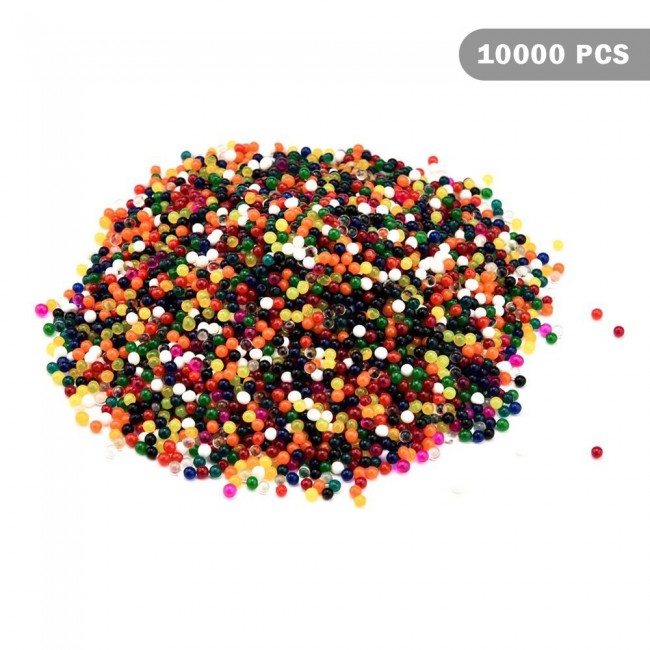 Water Beads Jelly Water Balls 10000Pcs - Black , Red , Orange , Yellow , Clear , Light Green , Dark Green , Multicolor