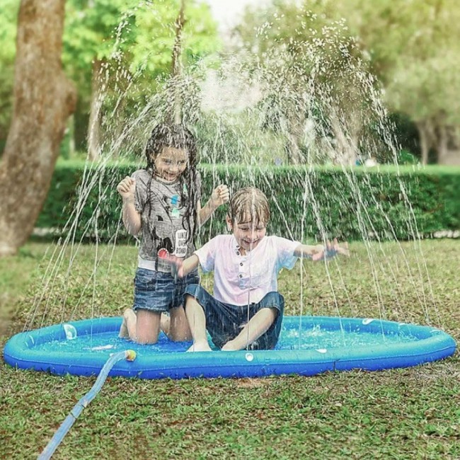 Margoun Water Sprinkler Pad Summer Toys for Kids and Toddlers - Pink