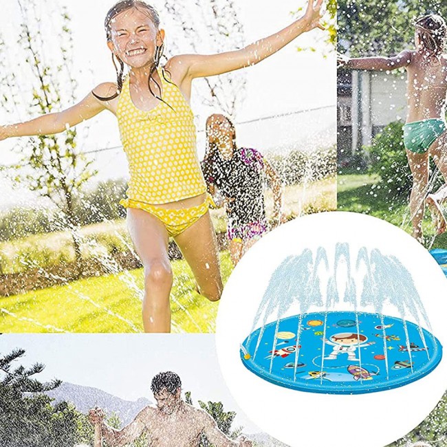 Margoun Water Sprinkler Pad Summer Toys for Kids and Toddlers - Pink