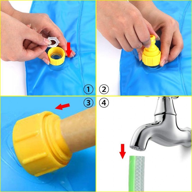 Margoun Water Sprinkler Pad Summer Toys for Kids and Toddlers - Pink