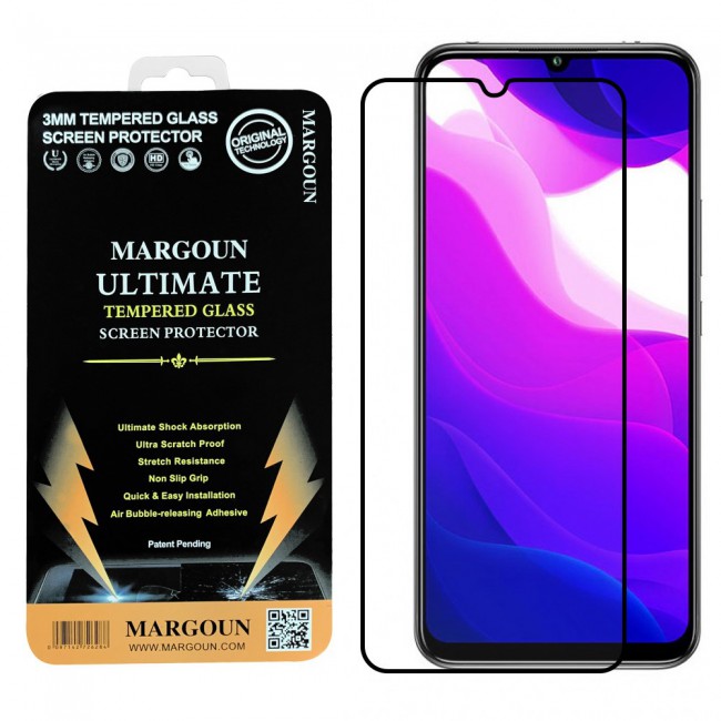 Xiaomi Mi 10 Lite 5G Tempered Glass 3D Ultimate Margoun - Black Frame